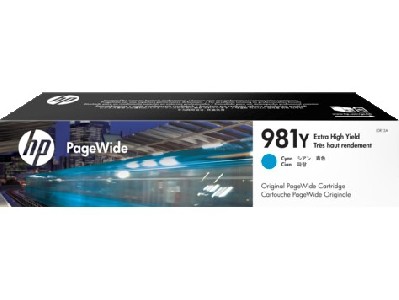 HP 981Y Extra High Yield Cyan Original PageWide Cartridge